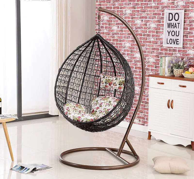Hanging / Nest Chairs Patio / Garden / Balcony Swing Chairs - Black Colour