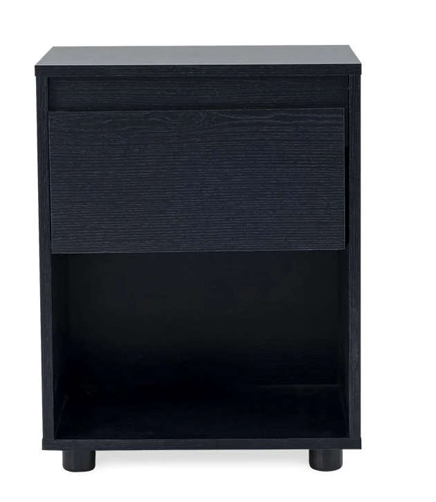 Nightstand End Table with Open Shelf