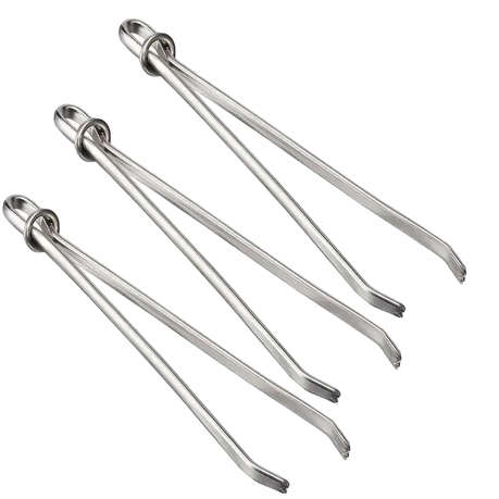 Set of 3 Elastic Band Threader Clips for Sewing and Lacing