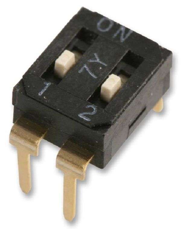 Multicomp Pro (MCEI-02) DIP / SIP Switch, SPST, 24 VDC, 25 mA