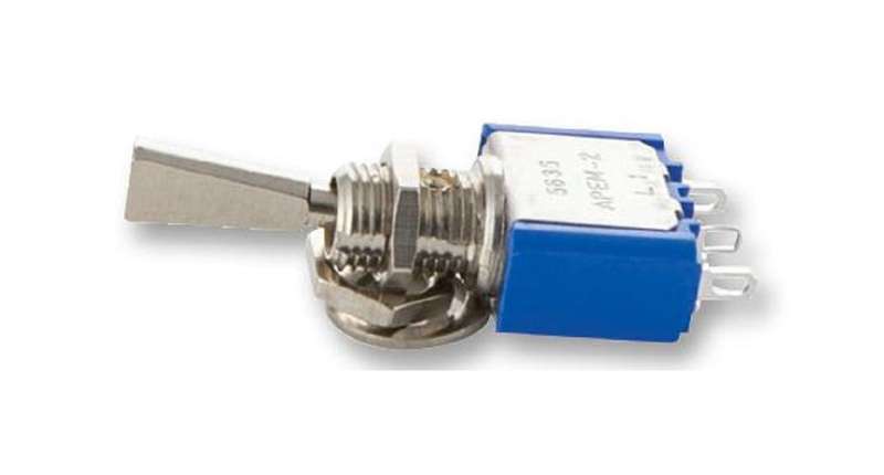 Apem (5636A9) Toggle Switch, On-On, SPDT, Non Illuminated