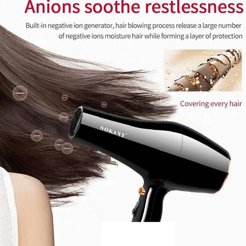 Professional Hair Dryer 2600Watt -Multi Gear Adjucement - SokanySK-2213