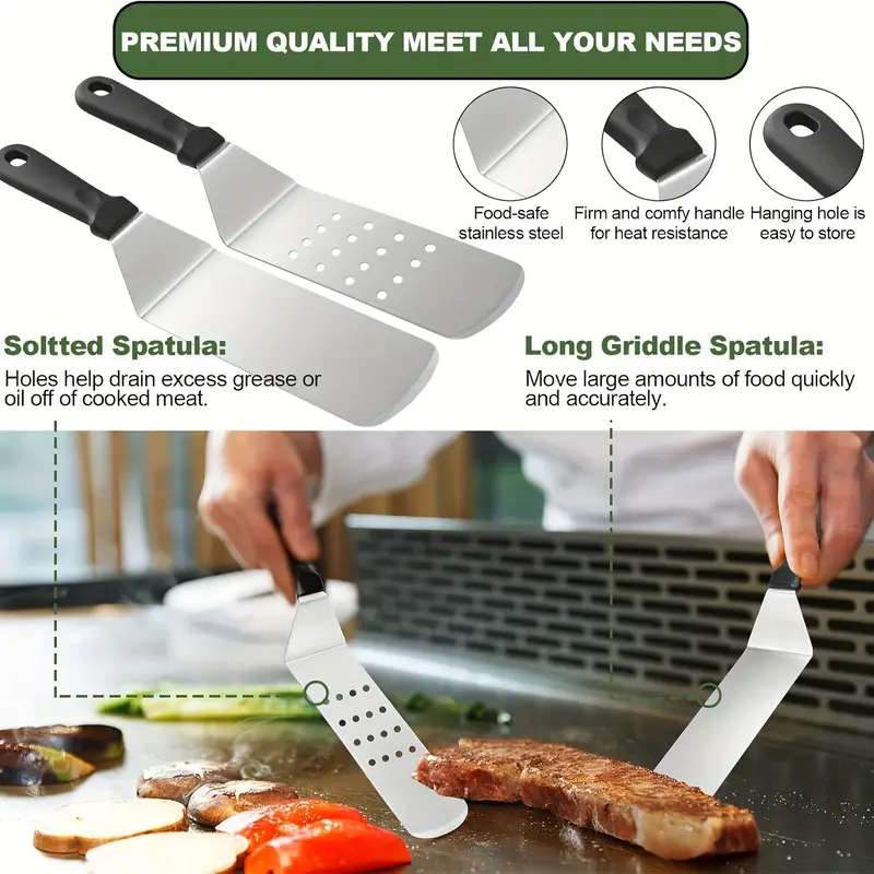 15 Pcs BBQ Tool Set