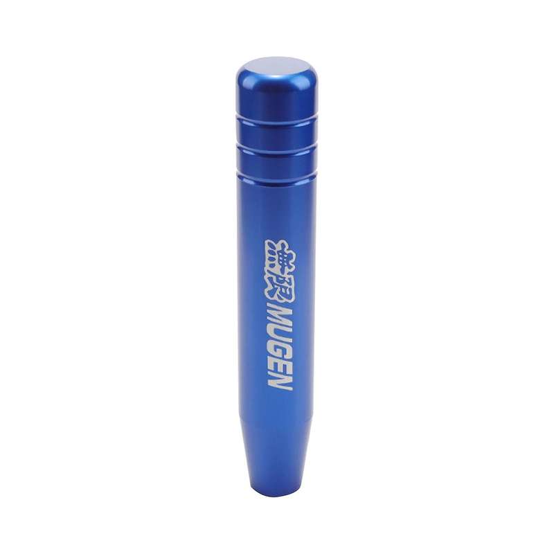 Universal 18cm Blue Mugen Gear Shift Knob in High-Quality Aluminum Alloy