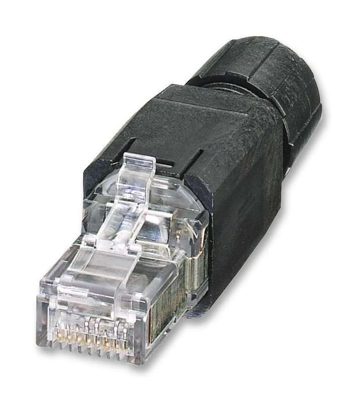 Phoenix Contact (VS-08-RJ45-5-Q/IP20 BK) Modular Connector, RJ45 Plug