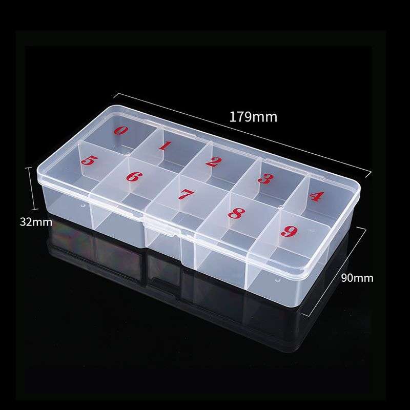 500 Piece Lady French Acrylic Style Artificial False Nails - Transparent