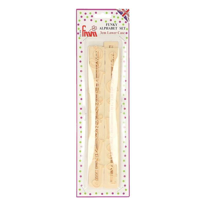 FMM Cutter Funky Alphabet & Number Set Icing Tool Fun Cake Decoration Party