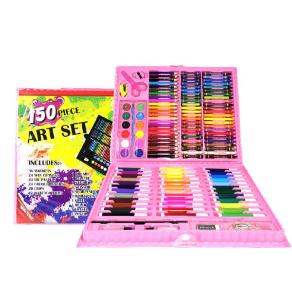 150 Piece Art Children Painting Supplies Art Pen Mark Pen - Pink