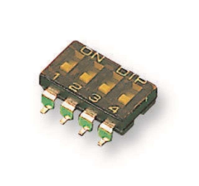 Multicomp Pro (MCDM(R)-04-T) DIP / SIP Switch, SPST, 24 VDC, 25 mA