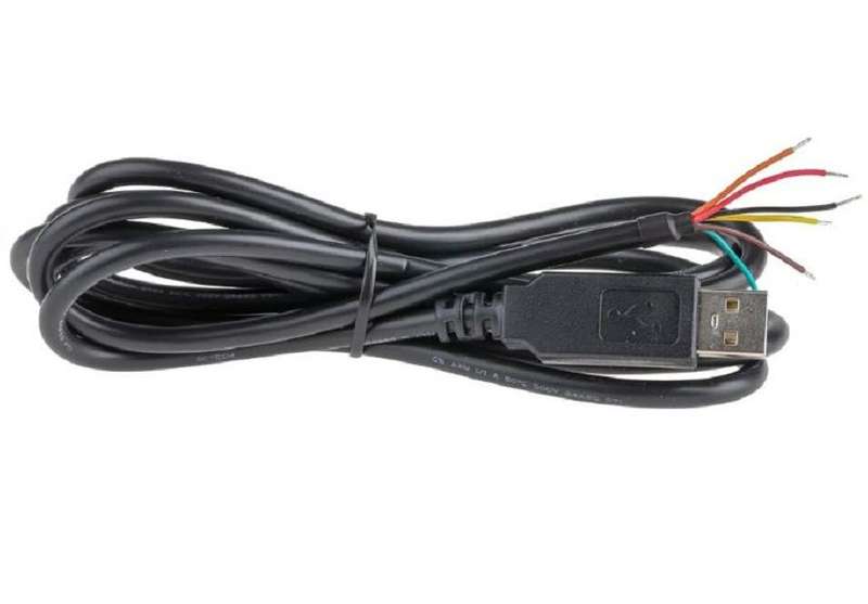 Ftdi (TTL-232R-3V3-WE) Cable, USB to TTL, 3.3V, Wire-End, 1.8m
