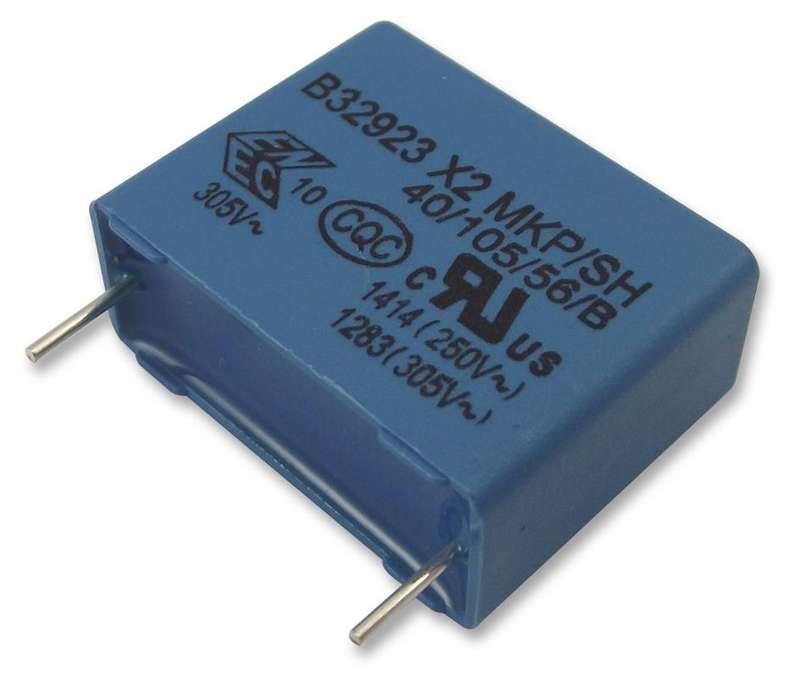 EPCOS (B32923C3105M000) Safety Capacitor, Metallized PP, 1 µF