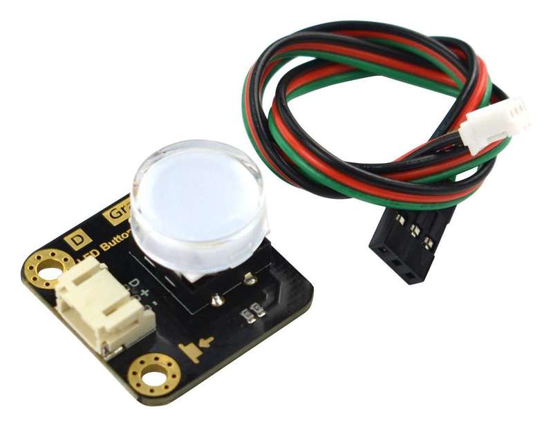 DFRobot (DFR0785-Y) LED Button, Gravity, Yellow, Arduino Board