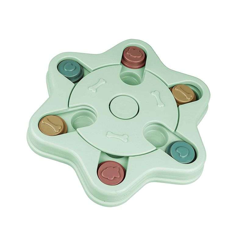 Dogs Training Funny Feeding Hexagonal Puzzle Game Toy - Pink