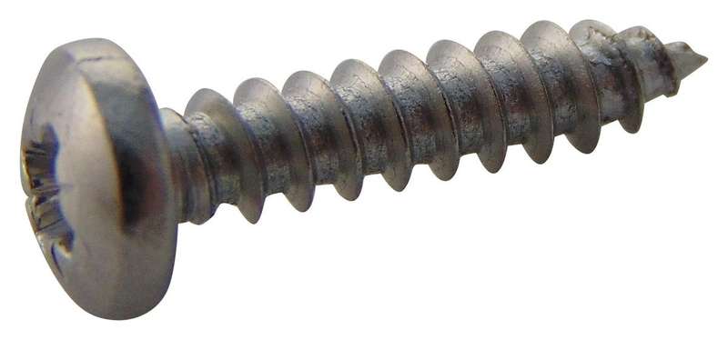 TR Fastenings (N40.500 PRA2ABS100-) Screw, Self-Tapping, No.4, 12.7 mm