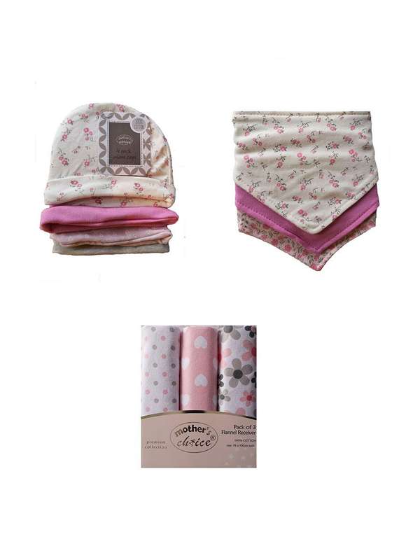 Mothers Choice 100 % Cotton 10 Piece Flower Set