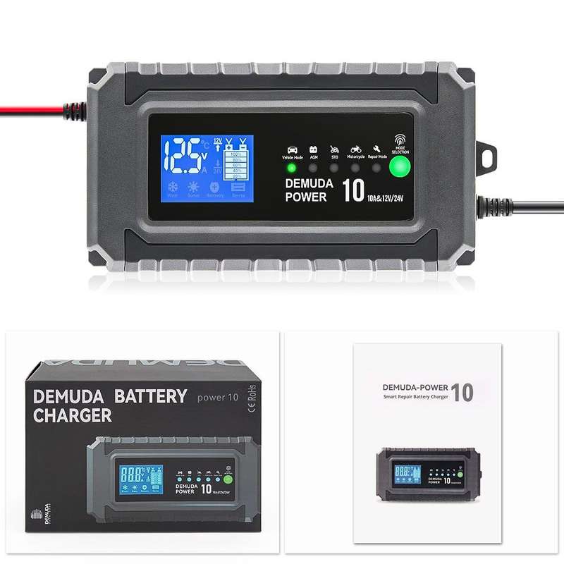 12/24V Battery Charger Full Automatic with Pulse Repair Function