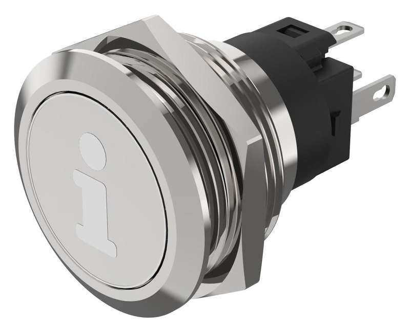 EAO (82-6151.1A54.B004) Vandal Resistant Switch, 82 Series, 22 mm