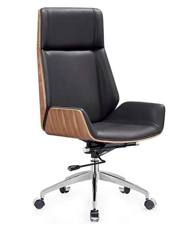 Office Chair - Executive Faux Leather - Black / Brown Colour