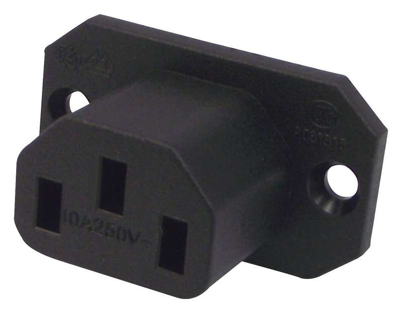 Schurter (4787.2000) IEC Power Connector, IEC C13 Outlet, 15 A, 250 VAC