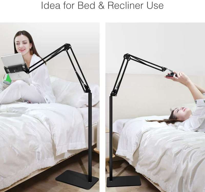 Metal Adjustable Flexible iPad / Tablet / Smartphone Floor Stand