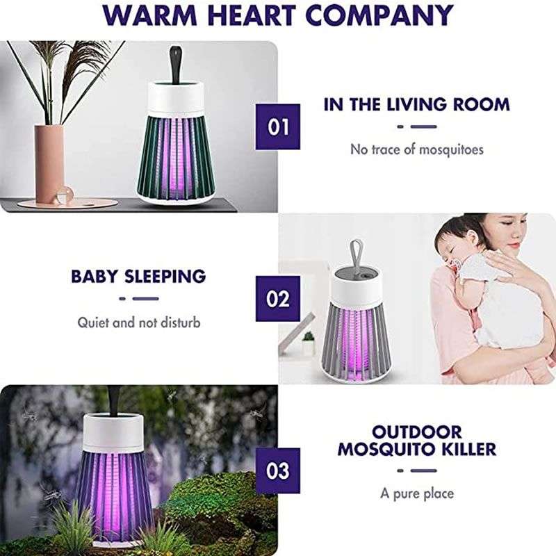 USB Rechargeable LED Electric Mosquito Killer Lamp