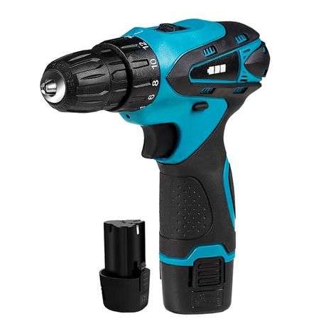 Rechargeable Cordless Lithium-Ion Drill and Screwdriver Set - 18V