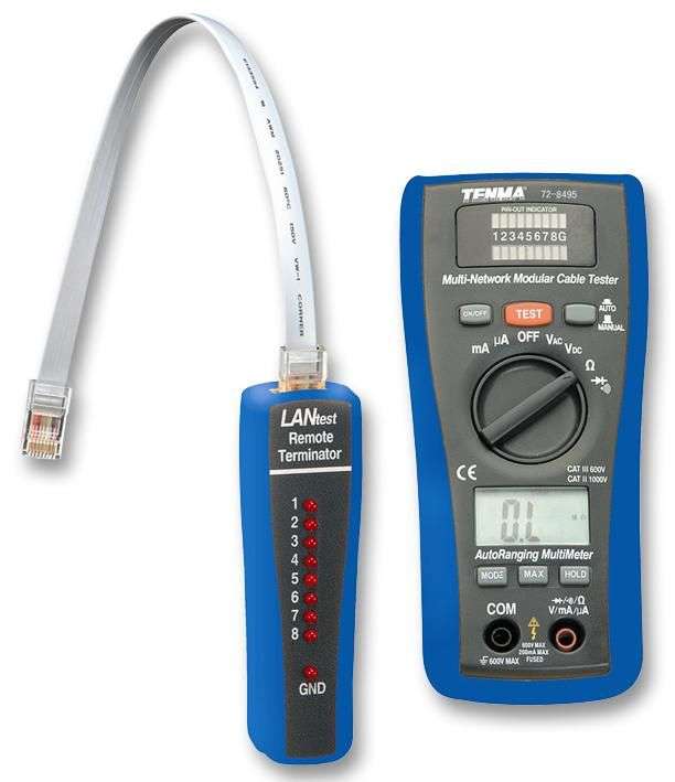 Tenma 72-8495 2-in-1 LAN Tester & Multimeter