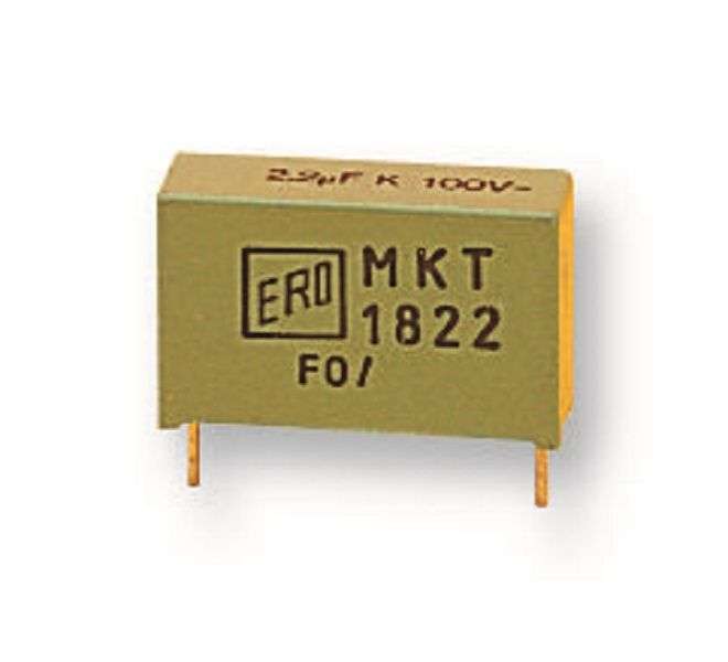Vishay (MKT1822 0,1UF/100V) Film Capacitor, 0.1 µF, ± 20%, 63 V,