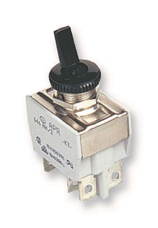 Apem (631NH/2) Toggle Switch, Off-On, SPST, Non Illuminated, 600NH