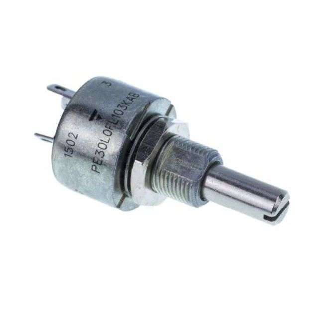 Vishay (PE30L0FR103KAB) Rotary Potentiometer, Cermet, 10 kohm, 1 Turns