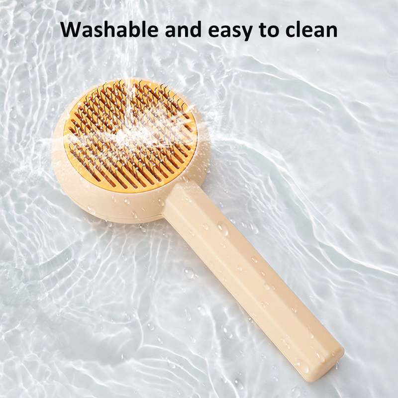 Cat Deshedding Comb for Dogs Cats Pet Brush ,Curved Pins for Fur Removal