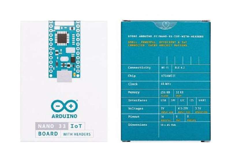 Arduino ABX00032 Nano 33 IOT W/Header Development Board