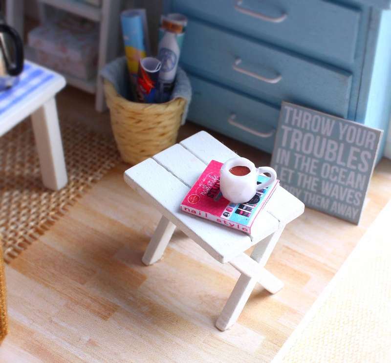 CUTEROOM DIY Miniature House - Fresh Sunshine Light Blue Room