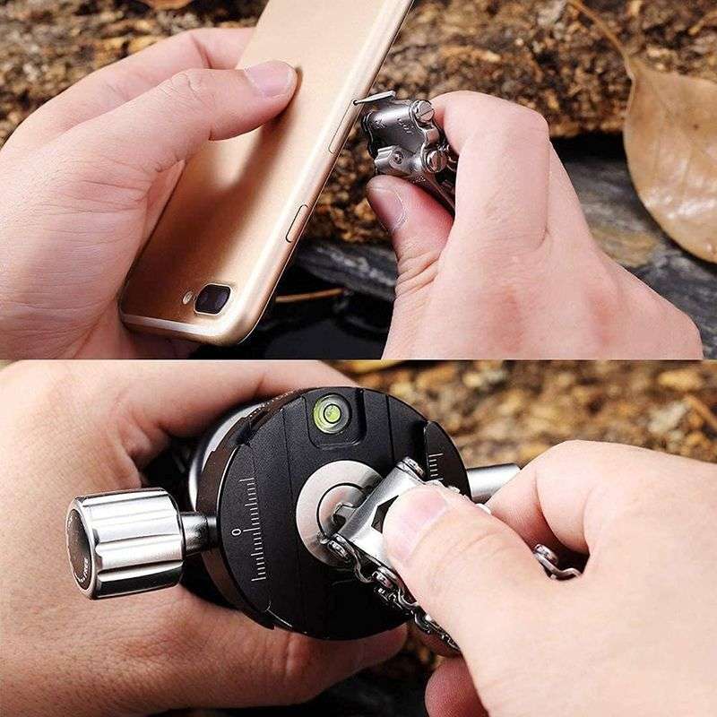 Jacaranda 29 in 1 Multitool Bracelet For Men Outdoor Travel - Silver