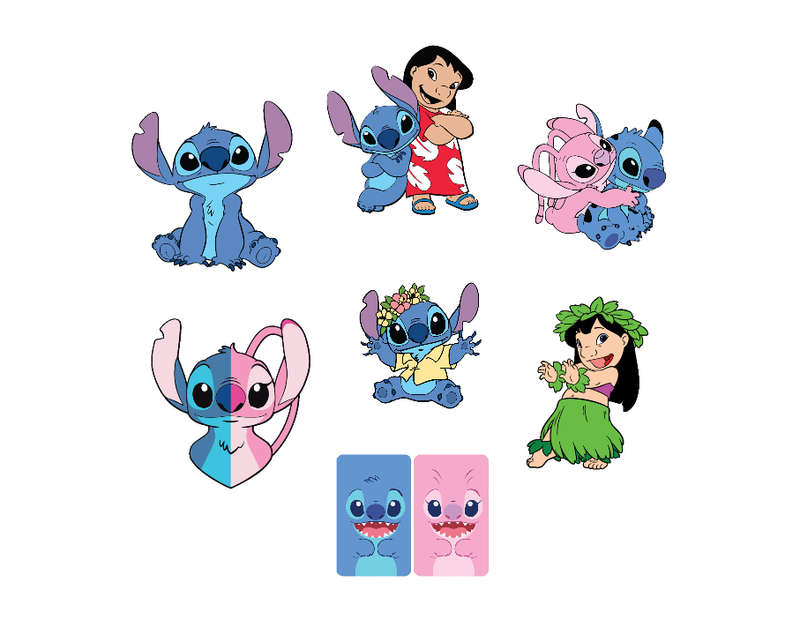 Lilo and Stitch Sticker Pack - 50 Assorted Vinyl Stickers Stitch 50-Piece Vinyl Stickers