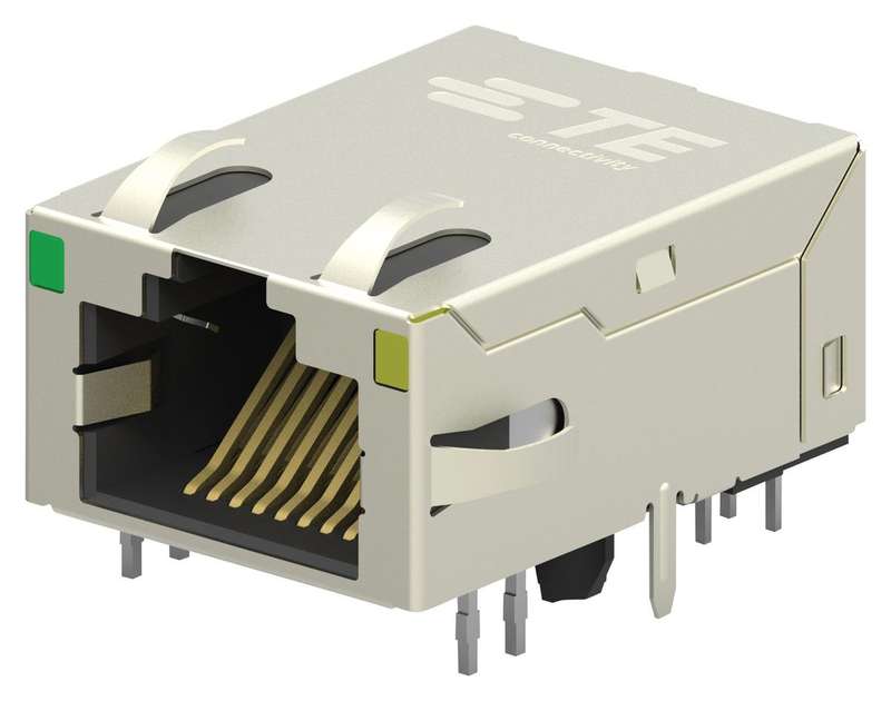 TE Connectivity (1-2301994-1) Modular Connector, Inverted, With LEDs,