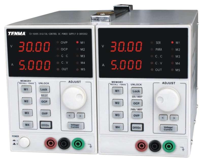 Tenma 72-10495 Dual Channel Adjustable DC Power Supply