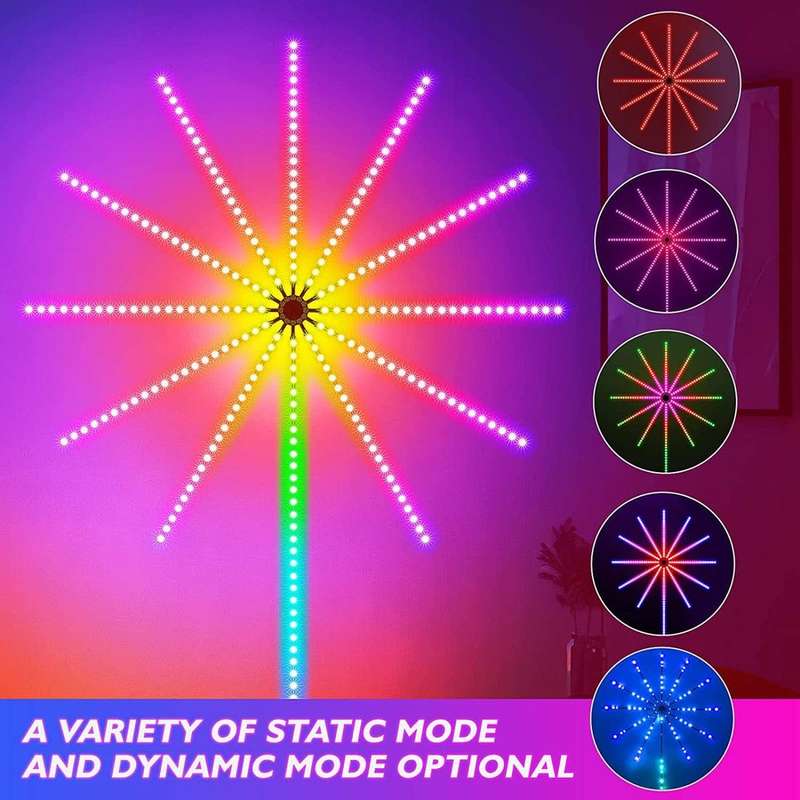 LED RGB Fireworks Strip Light with Remote