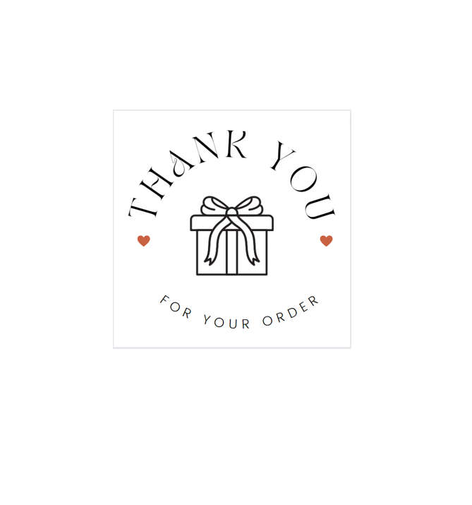 Thank You For Your Order Stickers - Pack of 300