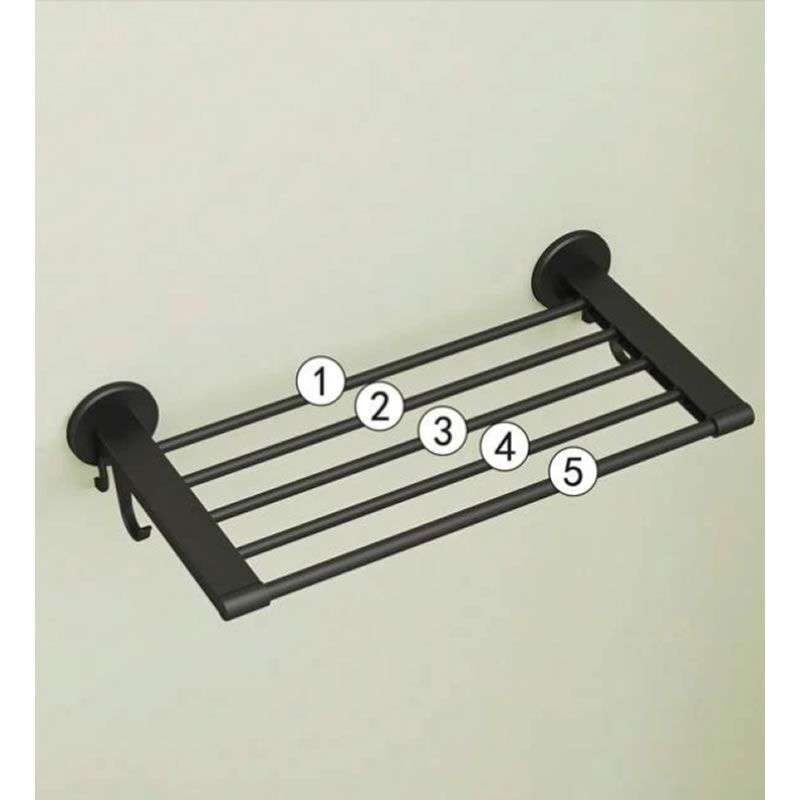 Towel Rack - Wall Mounted Towel Holder For Bathroom