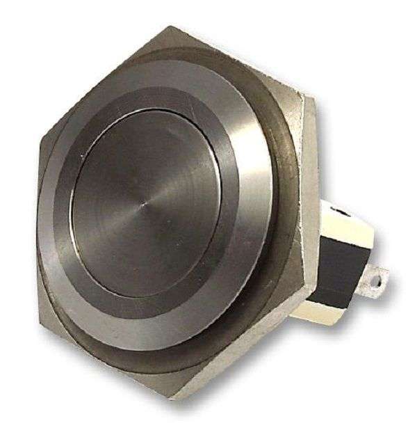Bulgin Limited (MP0038) Vandal Resistant Switch, 25.8 mm, SPDT