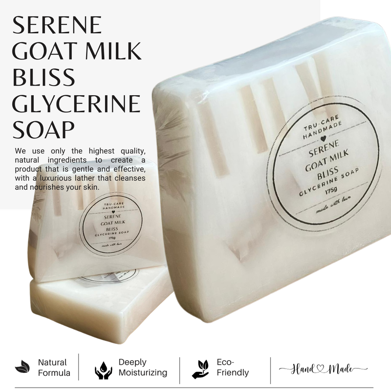 Serene Goat Milk Bliss Glycerine Soap  1xBar