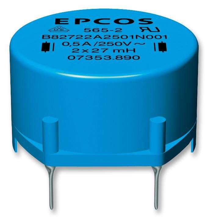 Epcos (B82722A2102N001) Choke, Power Line, Double, Ring Core
