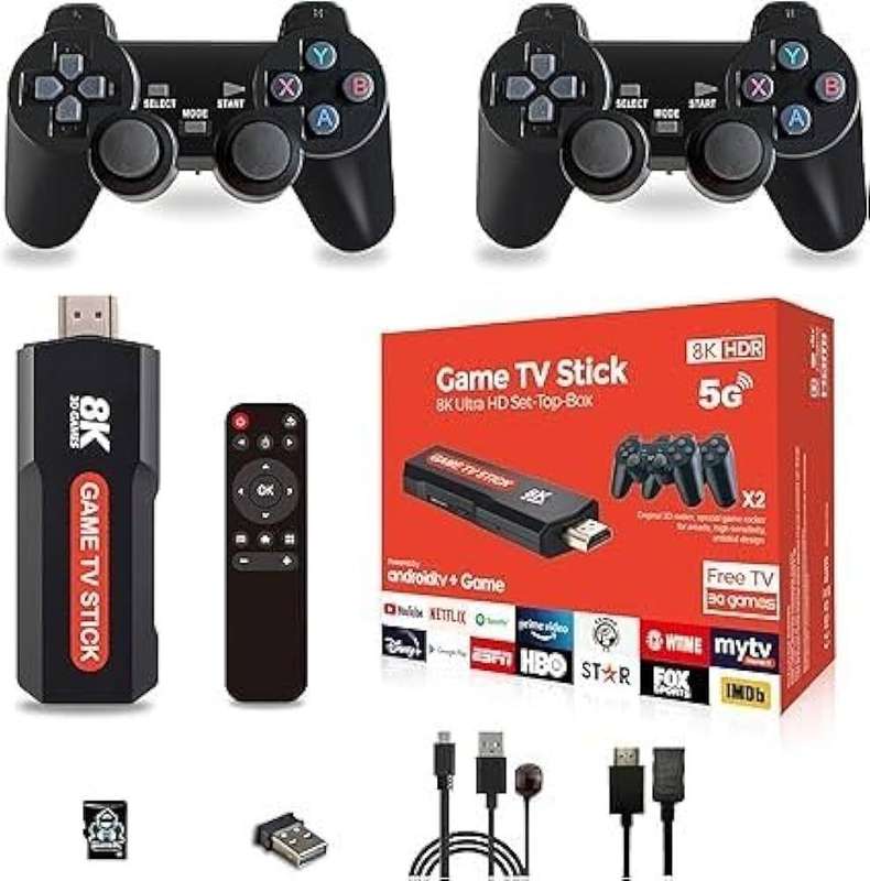 Game TV Stick- 5G 8K Ultra HD Set- Top Box