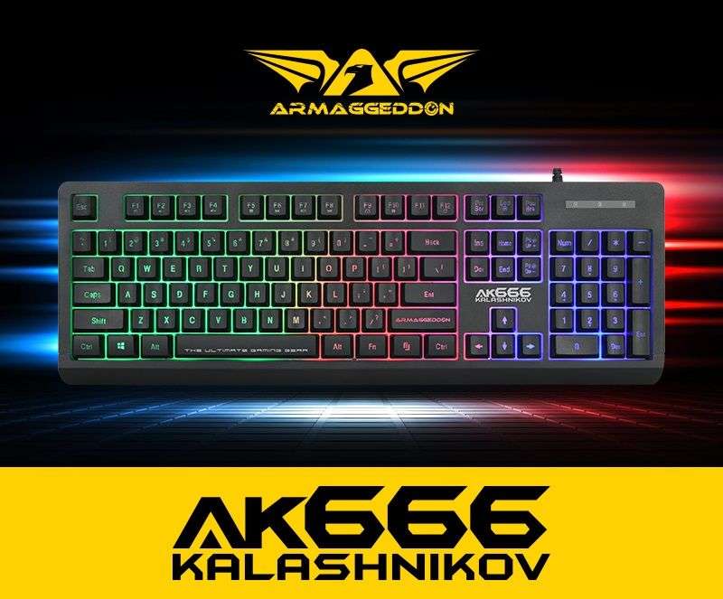 Armaggeddon AK-666 Kalashnikov Membrane Gaming Keyboard