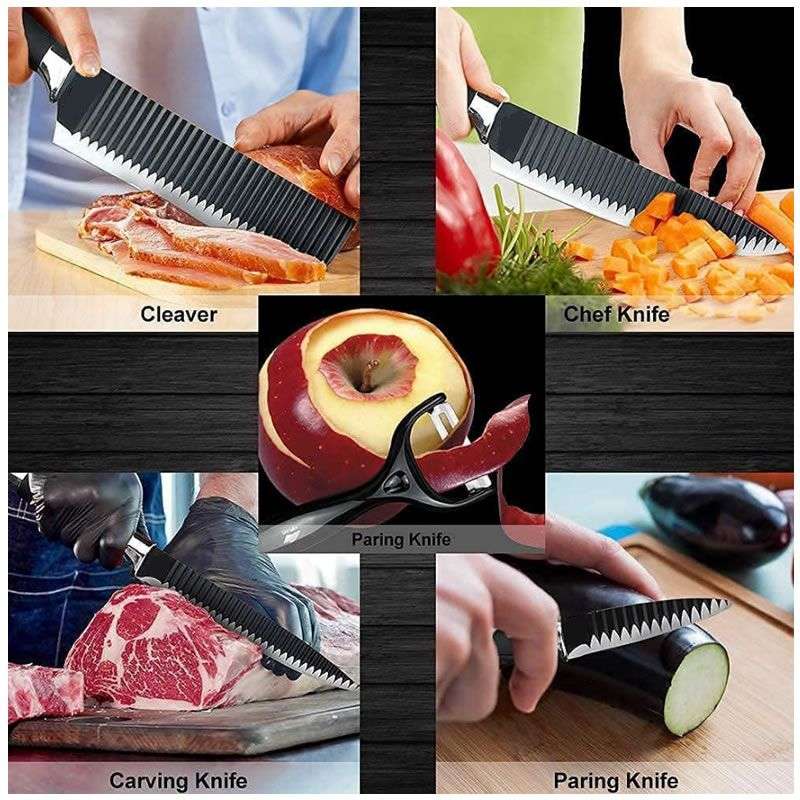 6 Pieces Kitchen Knives Set