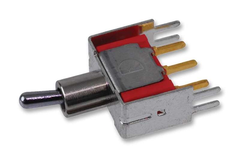 Multicomp Pro (1MS1T2B4VS2RES) Toggle Switch, On-On, SPDT, Non Illuminated