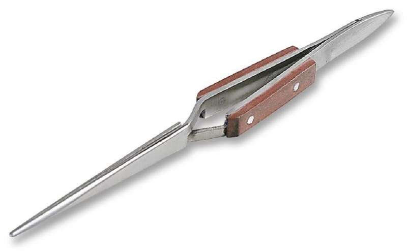 Duratool (1PK-118T-F) Tweezer, Heavy Duty, Precision, Stainless Steel Body