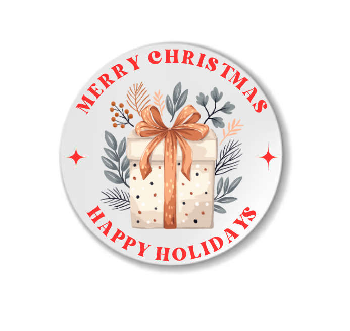 Christmas Stickers - Pack of 200 - Festive Season Packaging Stickers - Happy Holidays - 200 Pack - 7