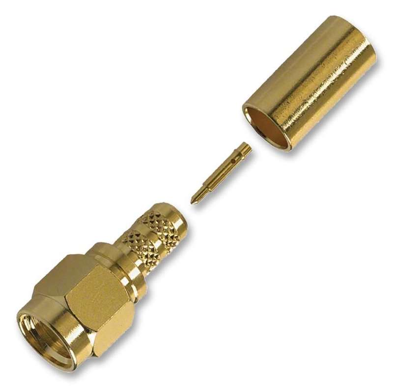 Amphenol (132113) RF / Coaxial Connector, SMA Coaxial, Straight Plug, Crimp